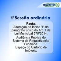 1ª Sessão Ordinária de 2015